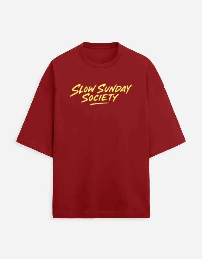Slow Sunday Society Red front lay-flat