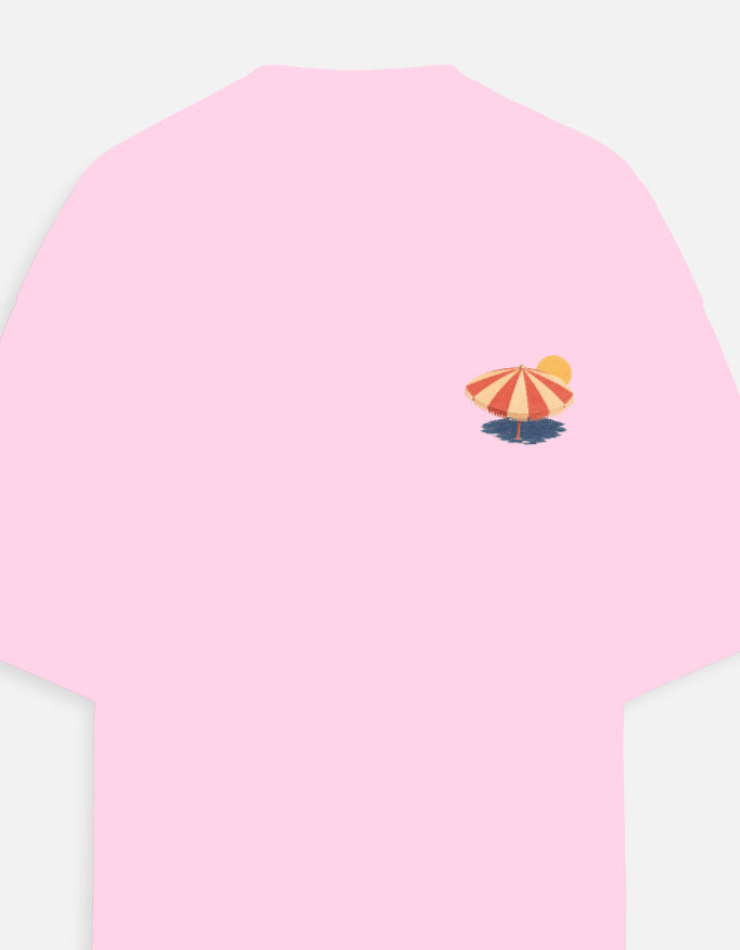 Slow Days Light Baby Pink front pocket lay-flat