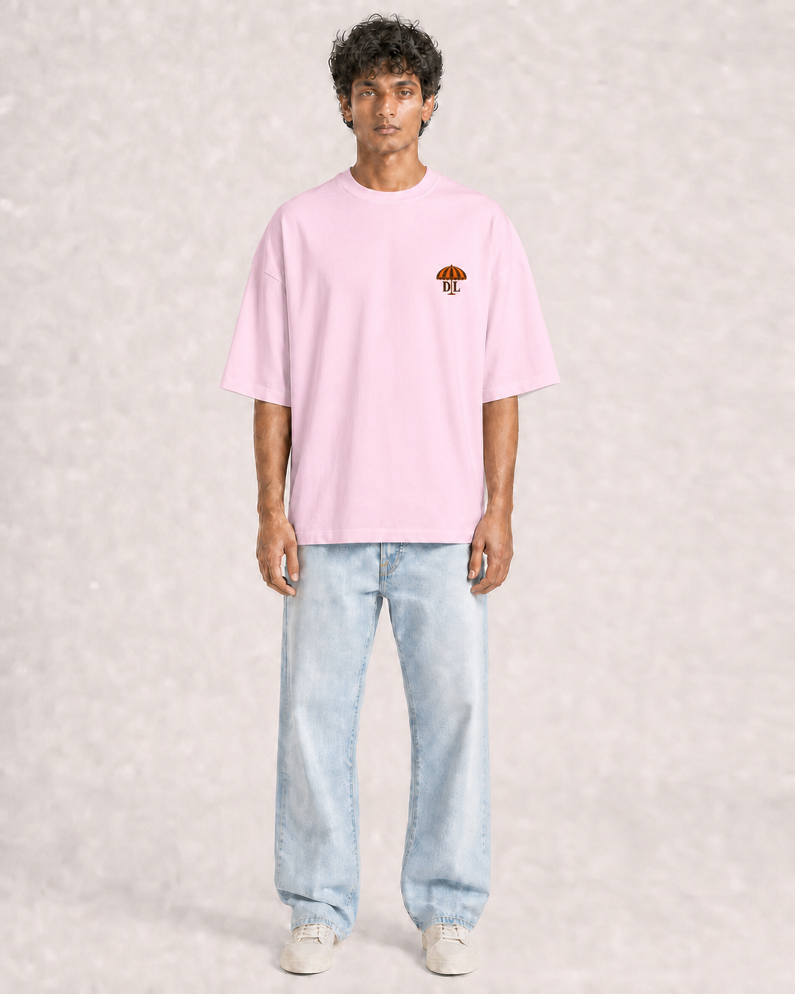 Department of Leisure Light Baby Pink model front pocket