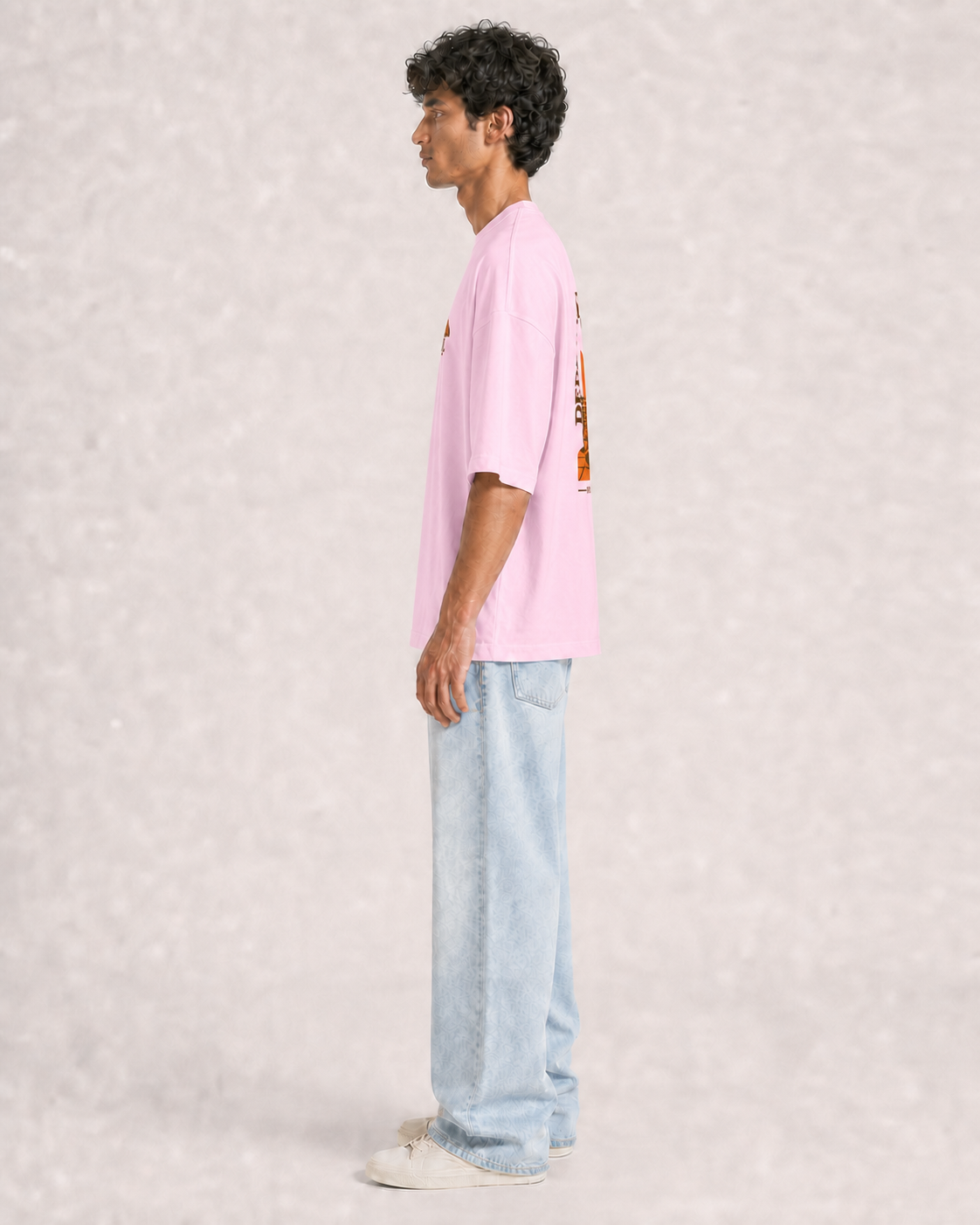 Department of Leisure Light Baby Pink model side fit