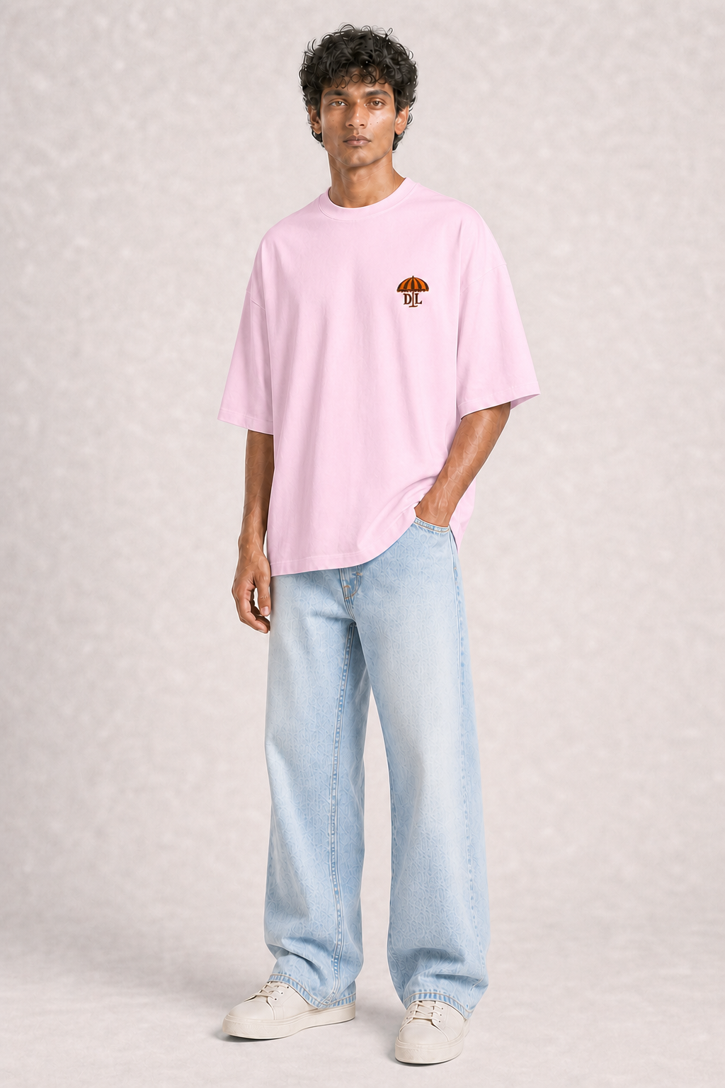 Department of Leisure Light Baby Pink model three-quarter front