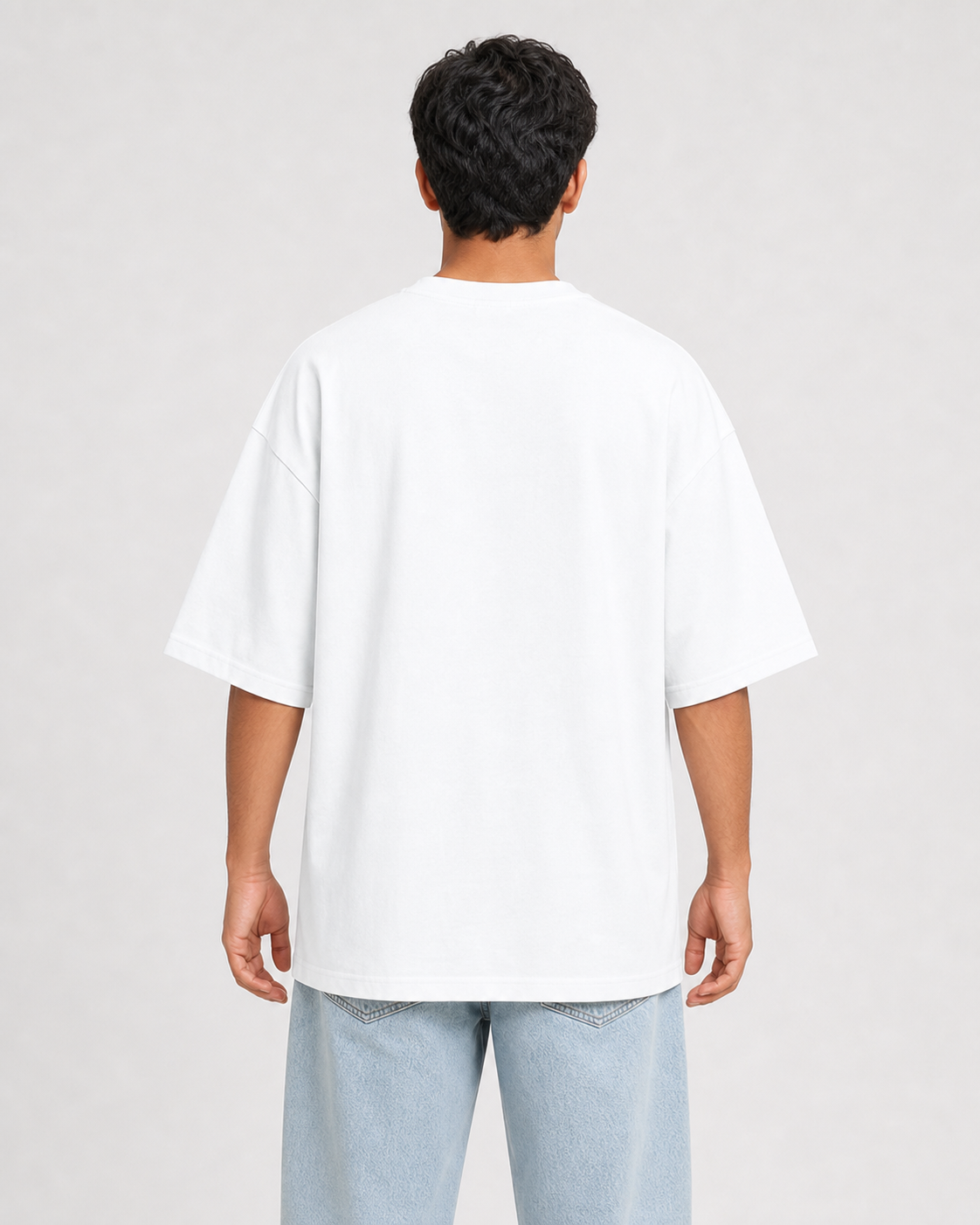 Good Luck Laundry White model blank back