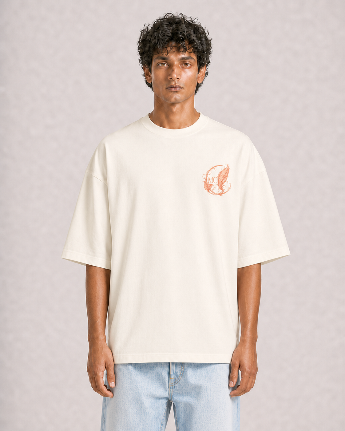 Moonflower Conservatory Off White model front pocket detail