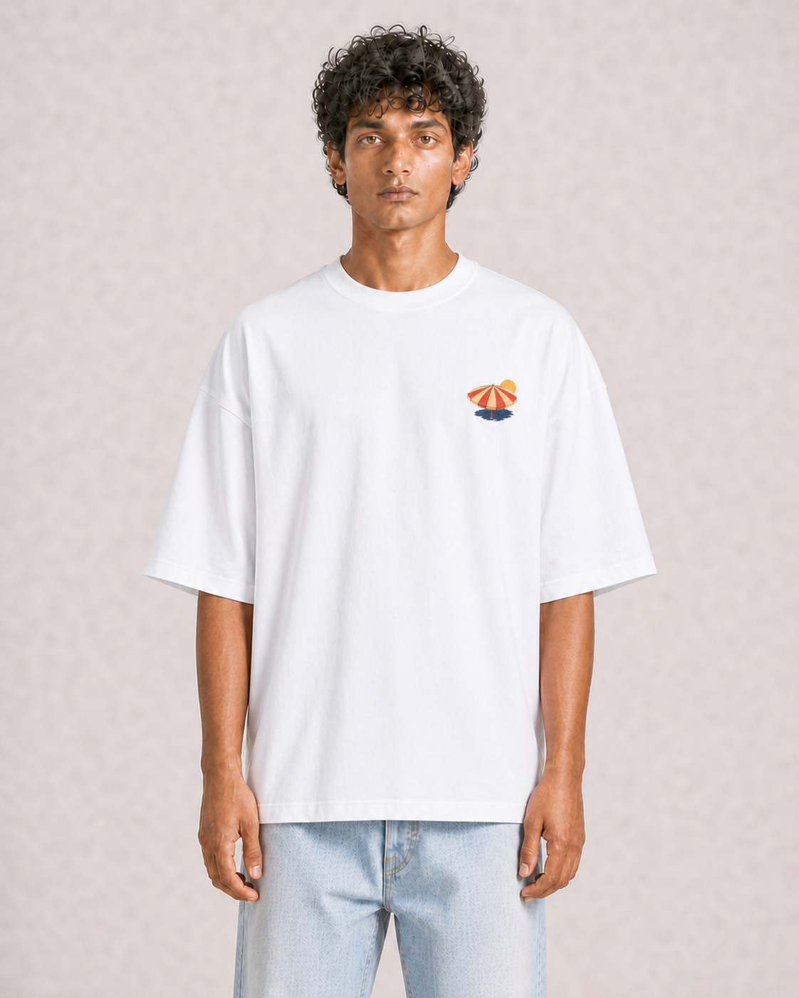 Slow Days White model front pocket detail