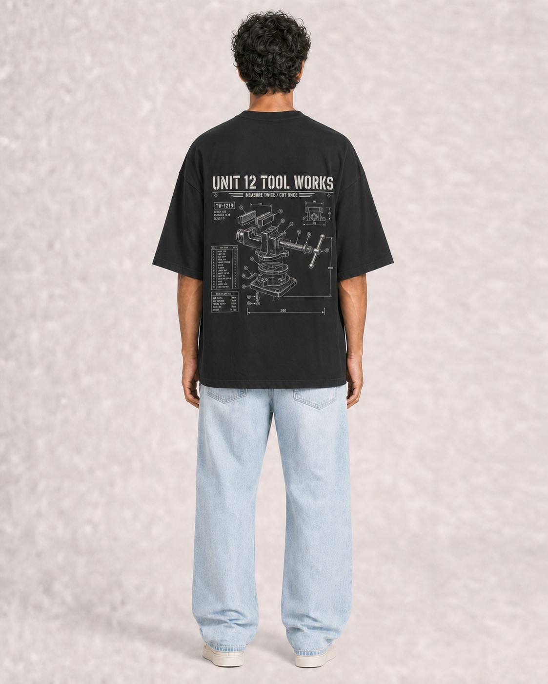 Unit 12 Tool Works Black model back print