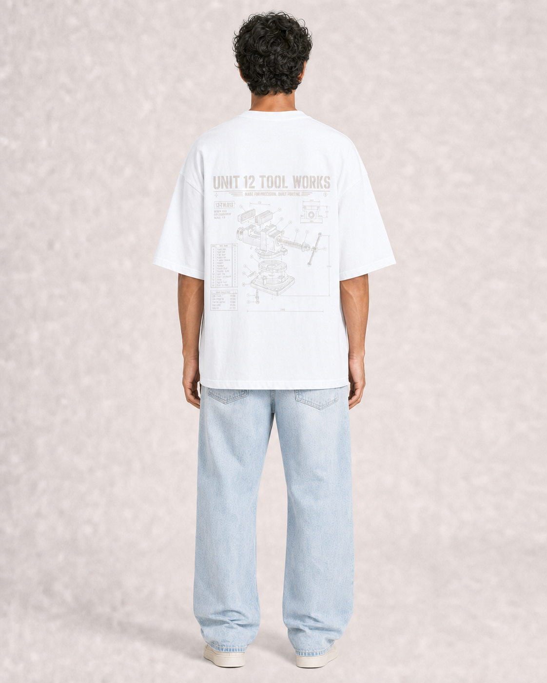 Unit 12 Tool Works White model back print